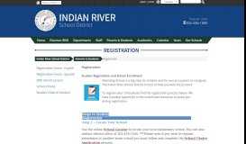 
							         Registration - Indian River School District								  
							    