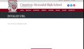
							         Registration Info - Cimarron Memorial High School								  
							    
