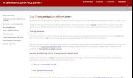 
							         Registration Information / Bus Transportation - Barrington 220								  
							    