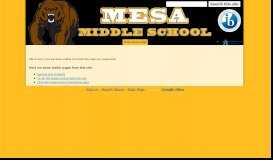 
							         Registration Information - Mesa Middle School - Google Sites								  
							    