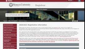 
							         Registration Information | Registrar - Western University of Health ...								  
							    