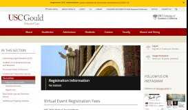 
							         Registration Information | Tax Institute | USC Gould School of Law								  
							    