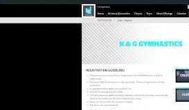 
							         Registration - K & G Gymnastics								  
							    