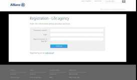 
							         Registration - Life agency - Allianz Life								  
							    