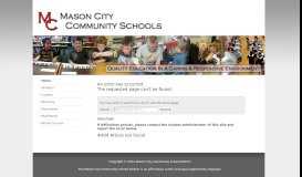 
							         Registration - Mason City Community Schools								  
							    