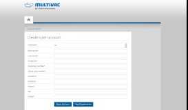 
							         Registration - MULTIVAC Customer Portal								  
							    
