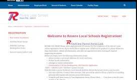
							         Registration / New Student Enrollment - Revere Local Schools								  
							    
