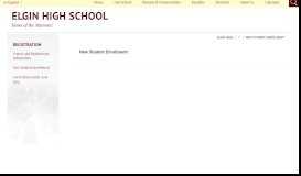 
							         Registration / New Student Enrollment - School District U-46								  
							    