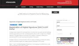 
							         Registration of Digital Signature (DSC) in EPF Portal - InfoBuzzAdda								  
							    