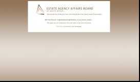 
							         REGISTRATION OF ESTATE AGENTS | EAAB - The Estate Agency ...								  
							    