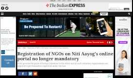 
							         Registration of NGOs on Niti Aayog's online portal no longer mandatory								  
							    