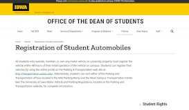 
							         Registration of Student Automobiles - Office of the Dean of Students ...								  
							    
