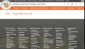 
							         Registration - Orange Unified School District								  
							    