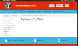 
							         Registration / Parent Portal - Falcon Ridge Elementary								  
							    