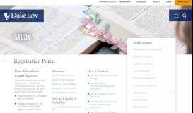 
							         Registration Portal | Duke University School of Law								  
							    