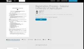 
							         Registration Process - Sokoine University of Agriculture - Yumpu								  
							    