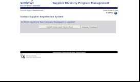 
							         Registration Quiz - Sodexo Supplier Diversity Portal Management								  
							    