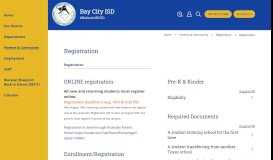 
							         Registration / Registration - Bay City Independent School District								  
							    