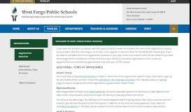 
							         Registration / Registration Overview - West Fargo Public Schools								  
							    