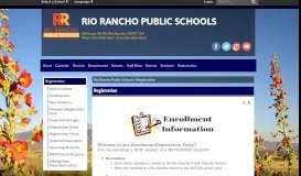 
							         Registration - Rio Rancho Public Schools								  
							    