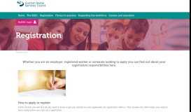 
							         Registration - Scottish Social Services Council								  
							    