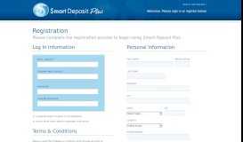 
							         Registration - Smart Deposit Plus								  
							    