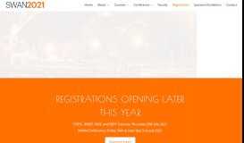 
							         Registration | SWAN Conference								  
							    