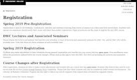 
							         Registration – The Development of Western Civilization Program at ...								  
							    