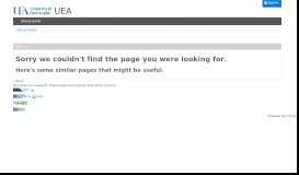 
							         Registration - The UEA Portal								  
							    