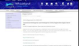 
							         Registration - Wheatland School District								  
							    