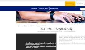 
							         Registrieren | ALDI TALK								  
							    