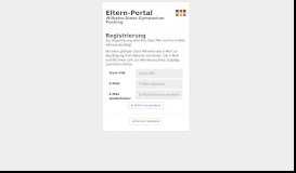 
							         Registrieren - Eltern-Portal Wilhelm-Diess-Gymnasium Pocking								  
							    