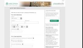 
							         Registrierung - Asklepios Kliniken GmbH								  
							    