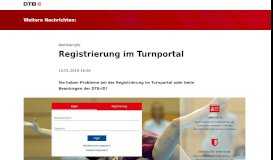 
							         Registrierung im Turnportal - DTB								  
							    