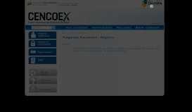 
							         Registro - CENCOEX								  
							    