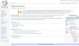 
							         Regulations.gov - Wikipedia								  
							    