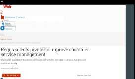 
							         Regus selects pivotal to improve customer service ... - ITWeb								  
							    
