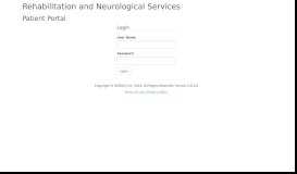
							         Rehabilitation and Neurological Services - Patient Portal | Login								  
							    