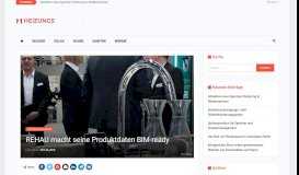 
							         REHAU macht seine Produktdaten BIM-ready - Das Online-Portal für ...								  
							    