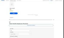 
							         Reid Health Employee Reviews - Indeed								  
							    