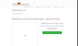 
							         ReifeFrauen.com - Test und Erfahrungen - Abzocke & Fakes								  
							    
