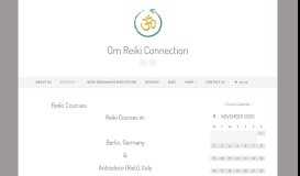 
							         Reiki Courses - Om Reiki Connection								  
							    