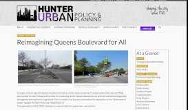 
							         Reimagining Queens Boulevard for All - Hunter Urban Policy & Planning								  
							    