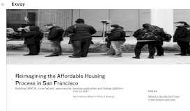 
							         Reimagining the Affordable Housing Process in San Francisco | Exygy								  
							    
