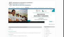
							         Reinscripciones - Dirección de Servicios Académicos UAQ								  
							    