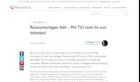 
							         Reiseunterlagen Adé - Mit TUI reist ihr nun ticketlos! - TUI.com ...								  
							    
