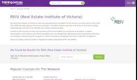 
							         REIV (Real Estate Institute of Victoria) - Training.com.au								  
							    