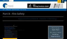 
							         Related information | Part B - Fire Safety | Planning Portal								  
							    