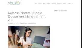 
							         Release Notes: Spindle Document Management v8.1 – Wharncliffe ...								  
							    