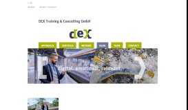 
							         relevant. digital. experiential. - dex Training&Consulting GmbH								  
							    